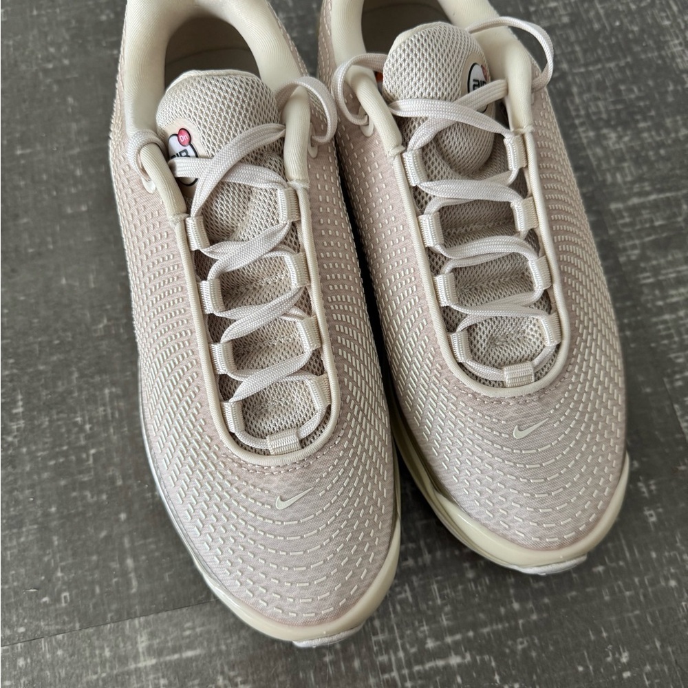 NIKE Women’s Air Max DN Light Khaki and Gold Sneaker - Picture 4 of 12